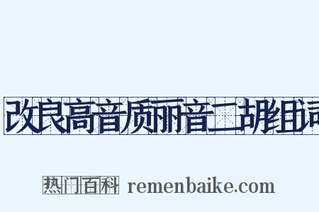 改良高音质丽音二胡组词是什么意思的图片